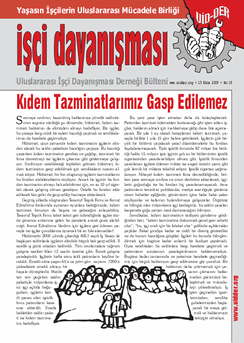 İşçi Dayanışması 19 nolu sayı İşçi Dayanışması 19 nolu sayı