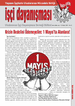 İşçi Dayanışması 13 nolu sayı İşçi Dayanışması 13 nolu sayı