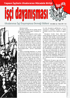 İşçi Dayanışması 1 nolu sayı İşçi Dayanışması 1 nolu sayı