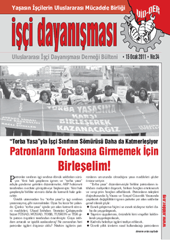 İşçi Dayanışması 34 nolu sayı İşçi Dayanışması 34 nolu sayı