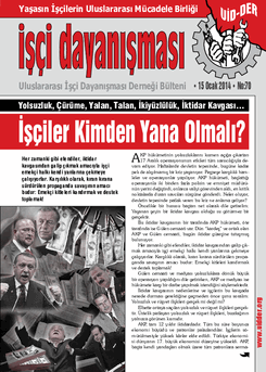 İşçi Dayanışması 70 nolu sayı İşçi Dayanışması 70 nolu sayı