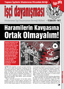 İşçi Dayanışması 71 nolu sayı İşçi Dayanışması 71 nolu sayı