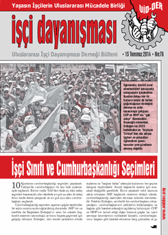 İşçi Dayanışması 76 nolu sayı İşçi Dayanışması 76 nolu sayı