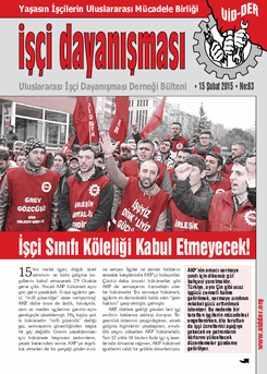 İşçi Dayanışması 83 nolu sayı İşçi Dayanışması 83 nolu sayı