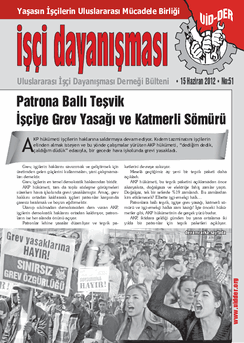 İşçi Dayanışması 51 nolu sayı İşçi Dayanışması 51 nolu sayı