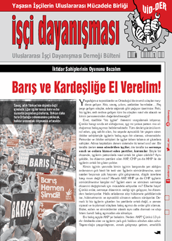 İşçi Dayanışması 91 nolu sayı İşçi Dayanışması 91 nolu sayı