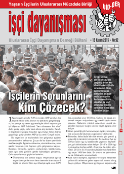 İşçi Dayanışması 92 nolu sayı İşçi Dayanışması 92 nolu sayı