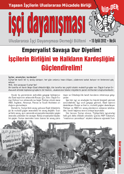 İşçi Dayanışması 54 nolu sayı İşçi Dayanışması 54 nolu sayı