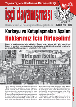 İşçi Dayanışması 56 nolu sayı İşçi Dayanışması 56 nolu sayı