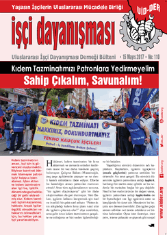 İşçi Dayanışması 110 nolu sayı İşçi Dayanışması 110 nolu sayı