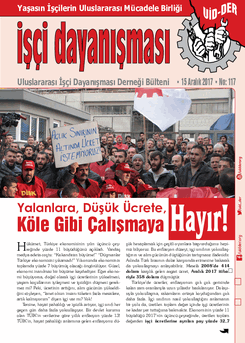İşçi Dayanışması 117 nolu sayı İşçi Dayanışması 117 nolu sayı