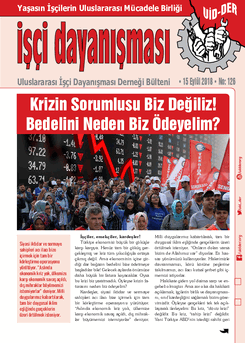 İşçi Dayanışması 126 nolu sayı İşçi Dayanışması 126 nolu sayı