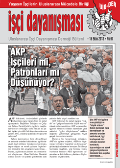 İşçi Dayanışması 67 nolu sayı İşçi Dayanışması 67 nolu sayı