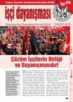 İşçi Dayanışması 130 nolu sayı İşçi Dayanışması 130 nolu sayı