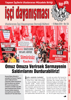 İşçi Dayanışması 134 nolu sayı İşçi Dayanışması 134 nolu sayı