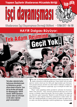 İşçi Dayanışması 108 nolu sayı İşçi Dayanışması 108 nolu sayı