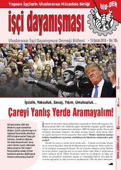 İşçi Dayanışması 104 nolu sayı İşçi Dayanışması 104 nolu sayı