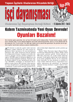 İşçi Dayanışması 53 nolu sayı İşçi Dayanışması 53 nolu sayı