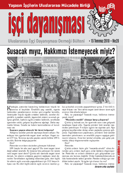 İşçi Dayanışması 28 nolu sayı İşçi Dayanışması 28 nolu sayı