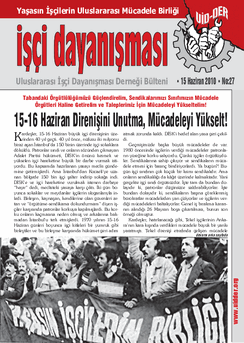 İşçi Dayanışması 27 nolu sayı İşçi Dayanışması 27 nolu sayı