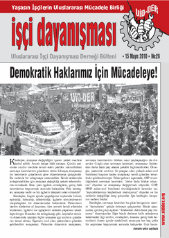 İşçi Dayanışması 26 nolu sayı İşçi Dayanışması 26 nolu sayı