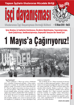 İşçi Dayanışması 25 nolu sayı İşçi Dayanışması 25 nolu sayı