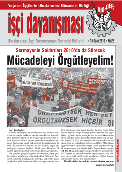 İşçi Dayanışması 22 nolu sayı İşçi Dayanışması 22 nolu sayı